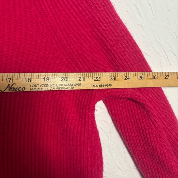 Soft Surroundings Calanthe Cashmere Pullover sweater Pink Fuschia Size Large - Picture 6 of 8